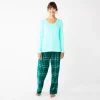 Petite Sonoma Goods For Life® Flannel Pajama Pants & Pajama Top Sleep Set
