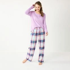 Women's Sonoma Goods For Life® Flannel Pajama Pants & Pajama Top Sleep Set