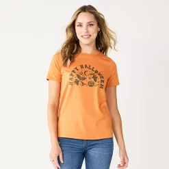 Women's Sonoma Goods For Life® Short Sleeve Graphic Tee -Sonoma Goods For Life Sales 2024 5686029 Happy Halloween