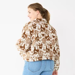 Plus Size Sonoma Goods For Life® Cropped Shacket -Sonoma Goods For Life Sales 2024 5686820 ALT