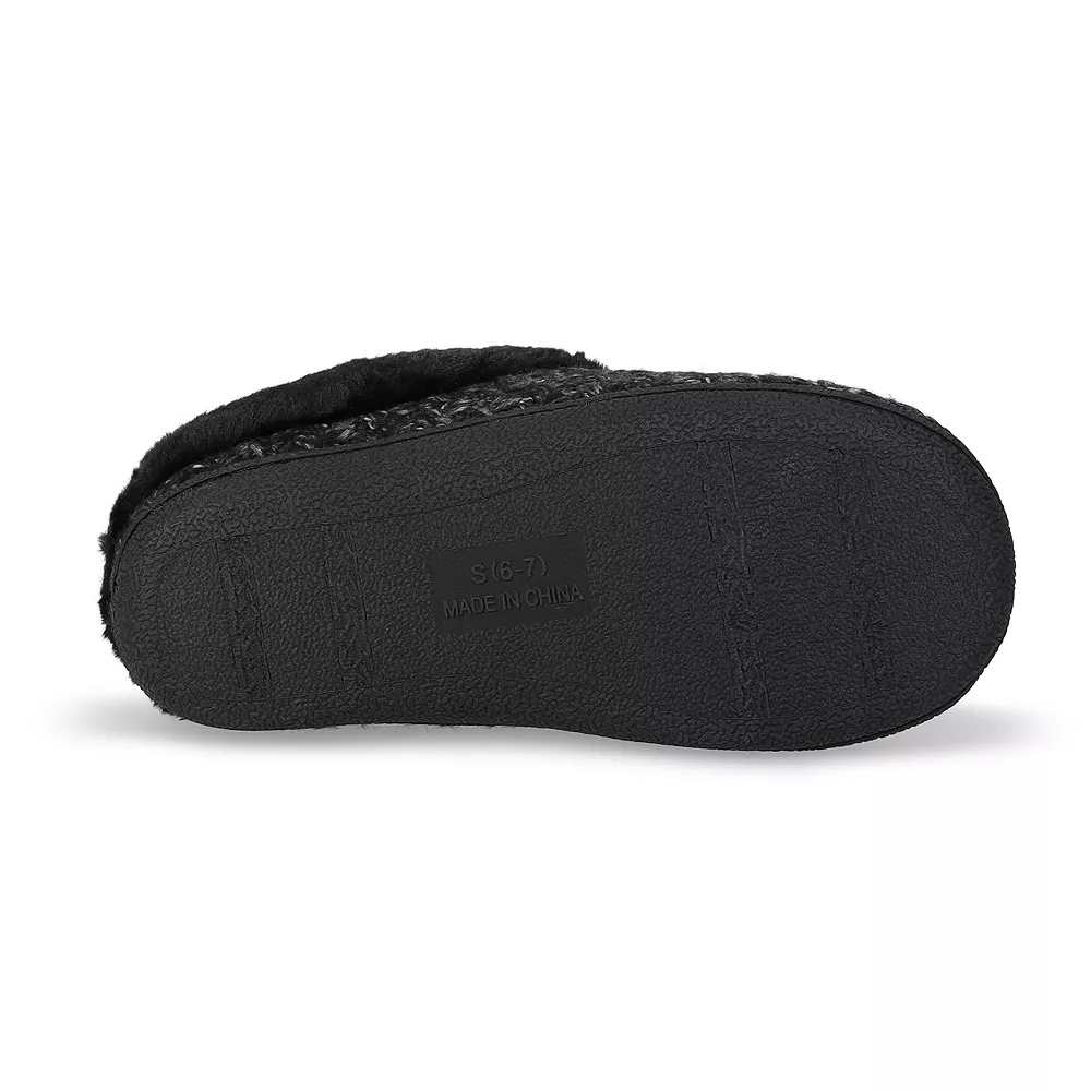 Women's Sonoma Goods For Life® Cozy Knit Clog Marled Basket Weave Slippers 5 Women's Sonoma Goods For Life® Cozy Knit Clog Marled Basket Weave Slippers - Image 5