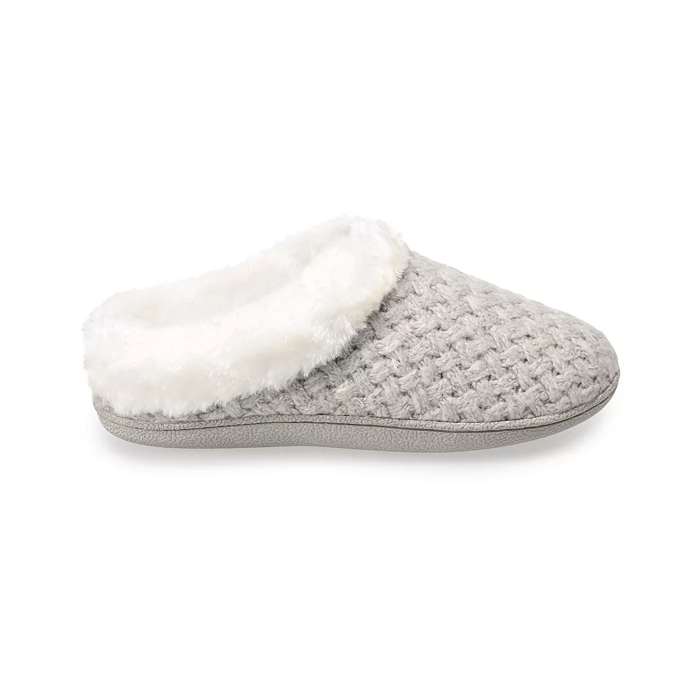 Women's Sonoma Goods For Life® Cozy Knit Clog Marled Basket Weave Slippers 7 Women's Sonoma Goods For Life® Cozy Knit Clog Marled Basket Weave Slippers - Image 7