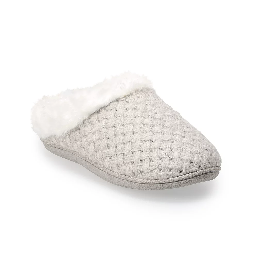 Women's Sonoma Goods For Life® Cozy Knit Clog Marled Basket Weave Slippers 1 Women's Sonoma Goods For Life® Cozy Knit Clog Marled Basket Weave Slippers