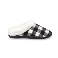 Women's Sonoma Goods For Life® Faux Fur Buffalo Plaid Clog Slippers -Sonoma Goods For Life Sales 2024 5697310 ALT