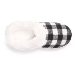 Women's Sonoma Goods For Life® Faux Fur Buffalo Plaid Clog Slippers -Sonoma Goods For Life Sales 2024 5697310 ALT4