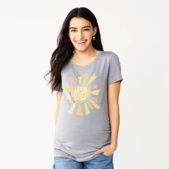 Maternity Sonoma Goods For Life® Fitted Crewneck Graphic Tee 13 Maternity Sonoma Goods For Life® Fitted Crewneck Graphic Tee -Sonoma Goods For Life Sales 2024 6120299 Grey Hello Baby