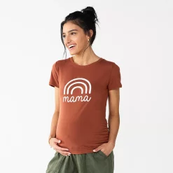 Maternity Sonoma Goods For Life® Fitted Crewneck Graphic Tee 14 Maternity Sonoma Goods For Life® Fitted Crewneck Graphic Tee -Sonoma Goods For Life Sales 2024 6120299 Mama Rainbow Brown