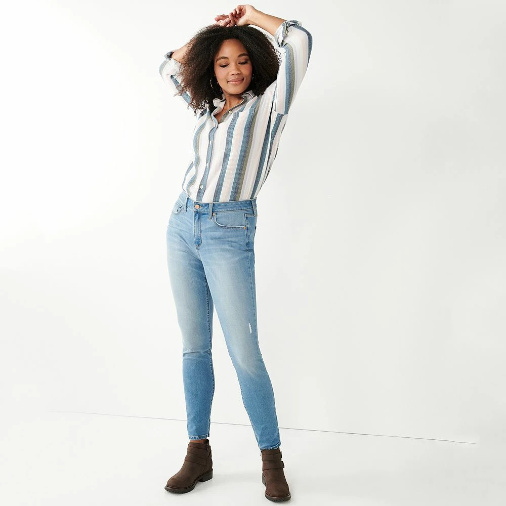 Women's Sonoma Goods For Life® Curvy High-Waisted Skinny Jeans 9 Women's Sonoma Goods For Life® Curvy High-Waisted Skinny Jeans - Image 9