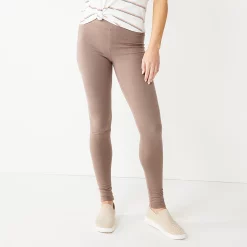 Women's Sonoma Goods For Life® Midrise Leggings -Sonoma Goods For Life Sales 2024 6120748 Basil Brown